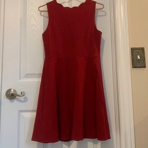 Burgundy dress